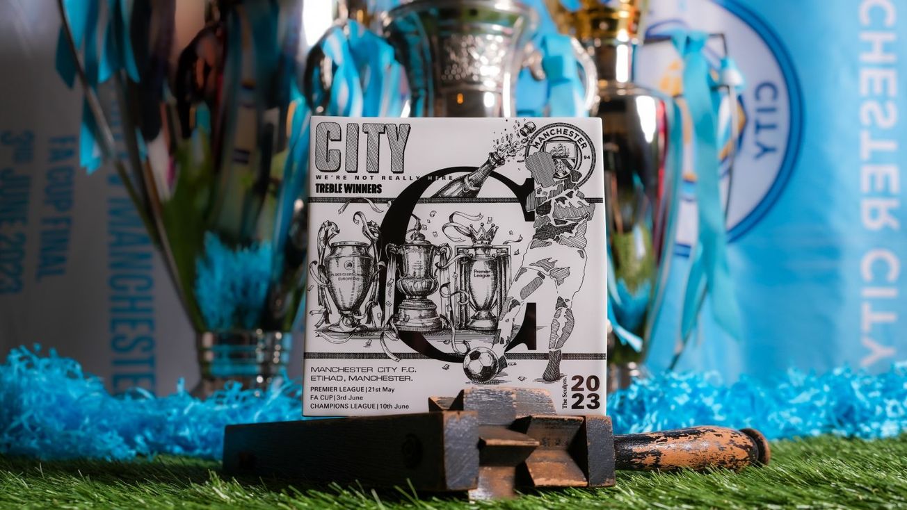 Altrincham Market’s The Sculpts mark City success with special edition tile
