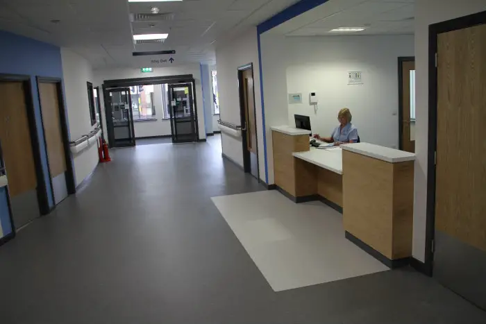 The main entrance and reception area