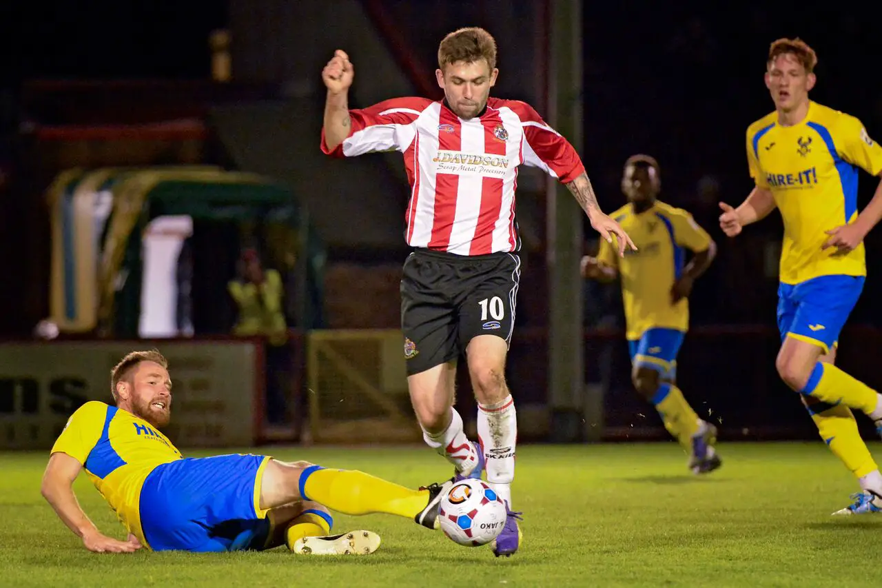 Action (and top) from Altrincham's recent game against Kidderminster