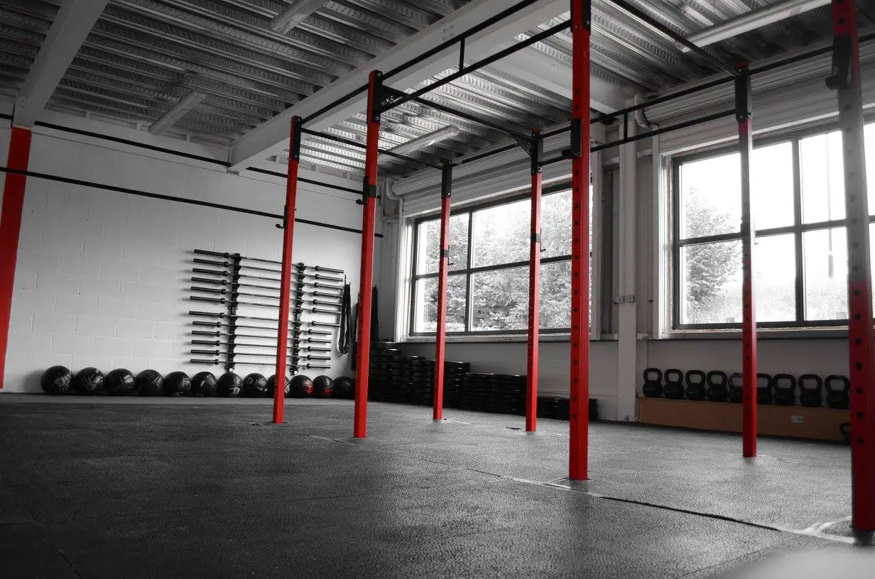 Inside the new CrossFit gym, next door to Waitrose