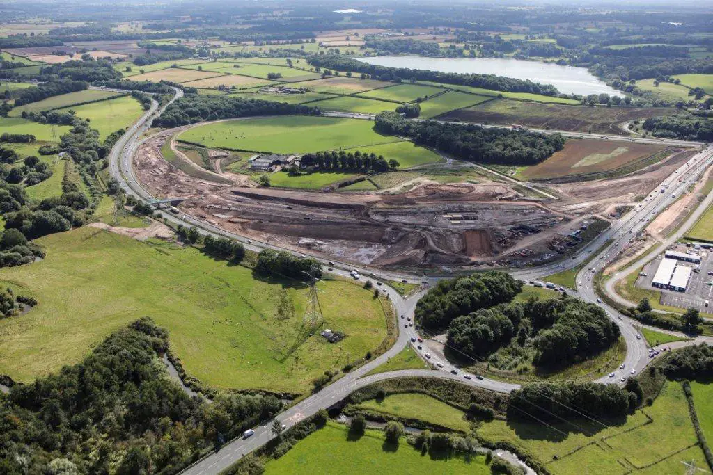 Another new aerial of the work