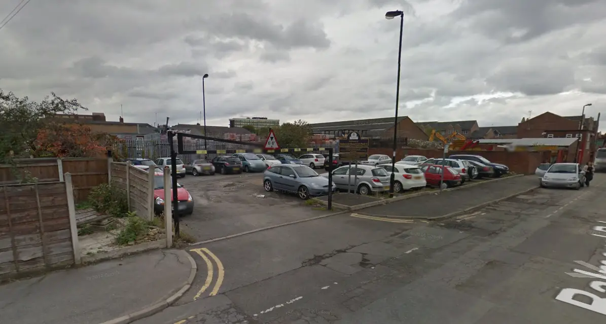 Balmoral Road car park in Altrincham