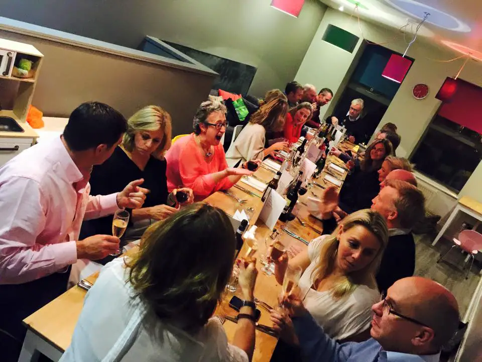 Guests at the cafe's first pop-up banquet last month