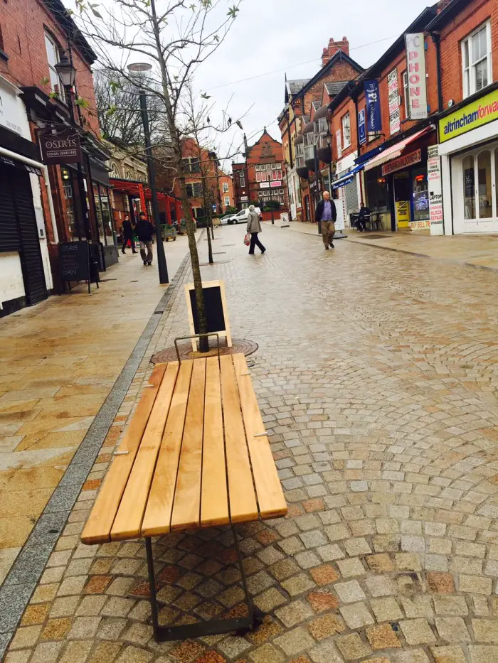 Looking up Shaw's Road