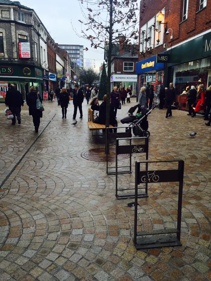 Some of the new bike racks on George Street