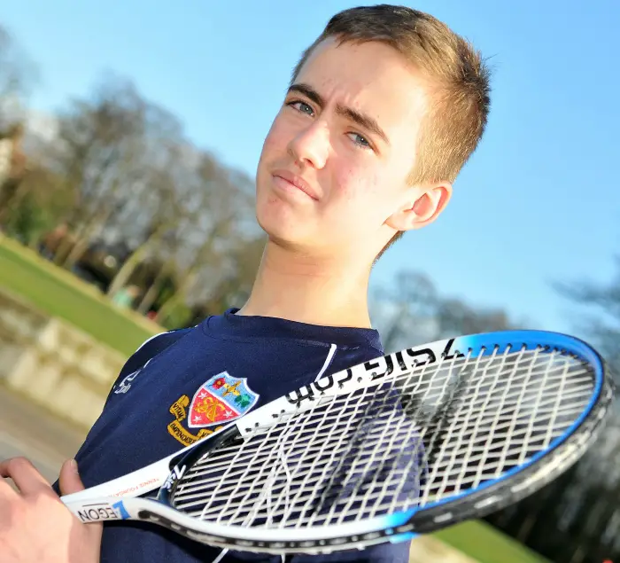 Rising tennis star Peter Alam