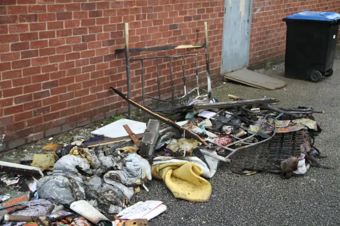 More fire-damaged possessions