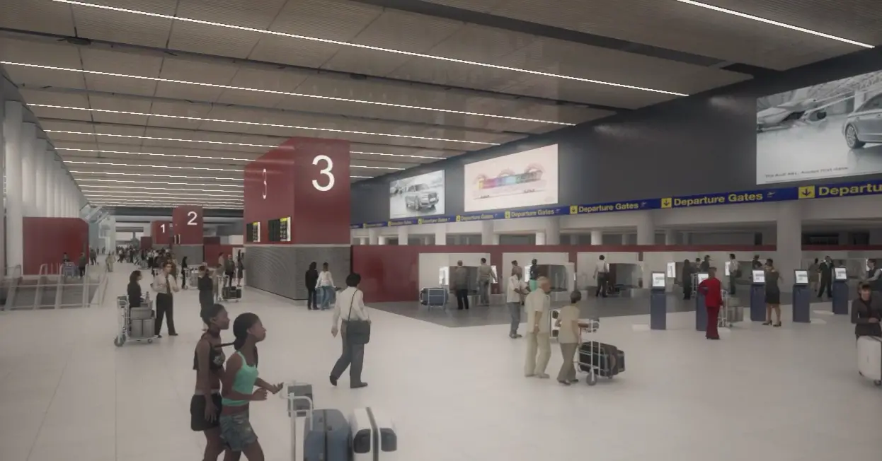 The more spacious forecourt area