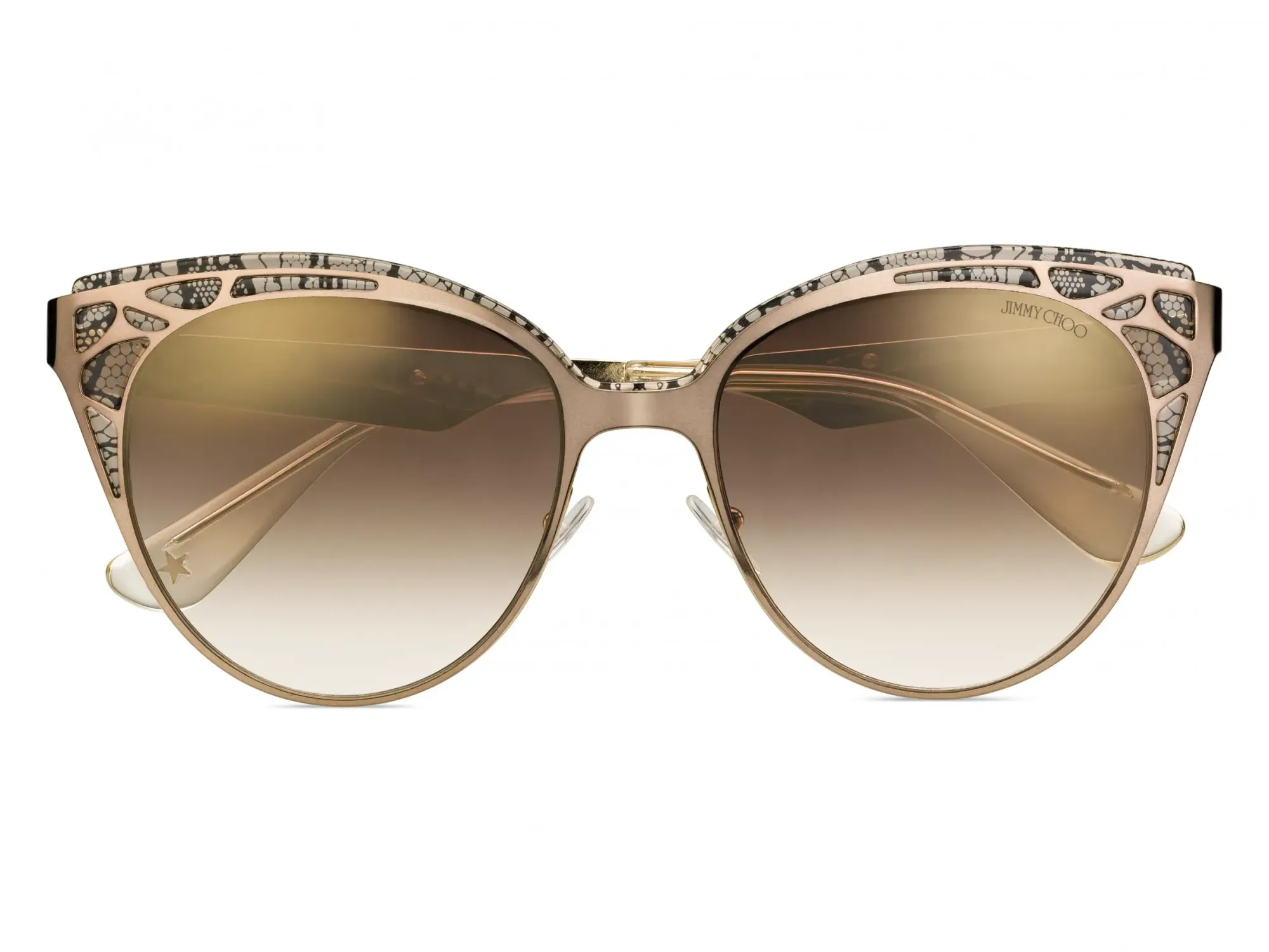 The Jimmy Choo sunglasses taken (above), and (below) the Tom Ford glasses taken