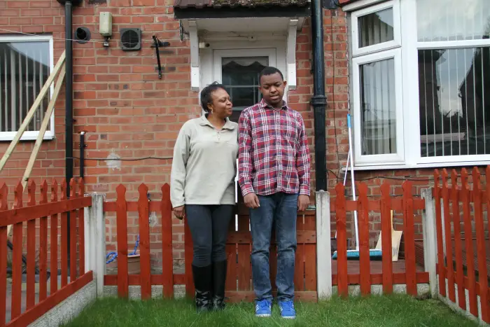 Claudette and Taiyo at home
