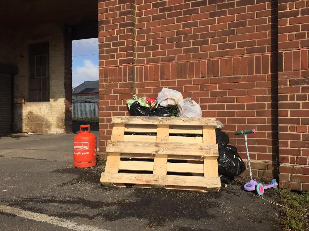 More litter left at the scene