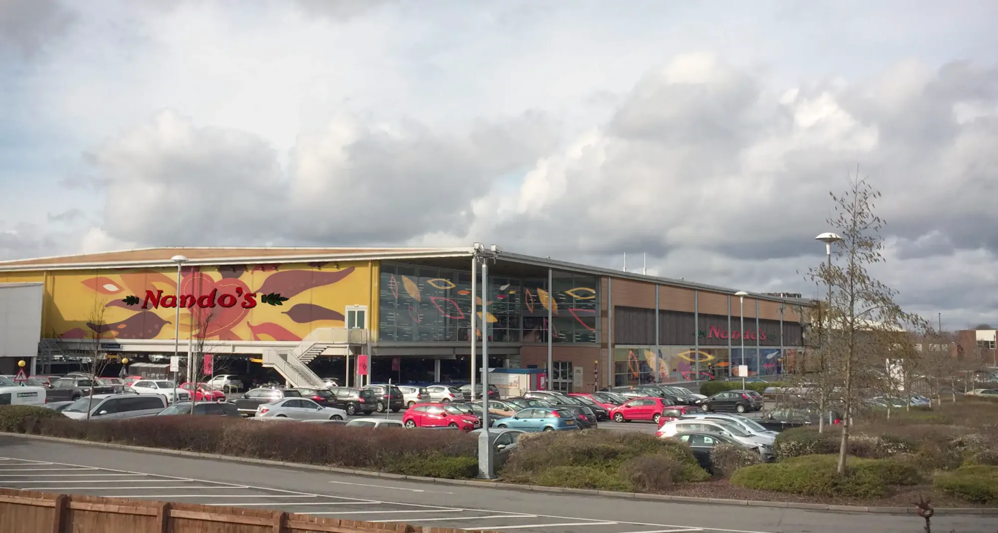 A visual of the exterior of the new Altrincham Nando's