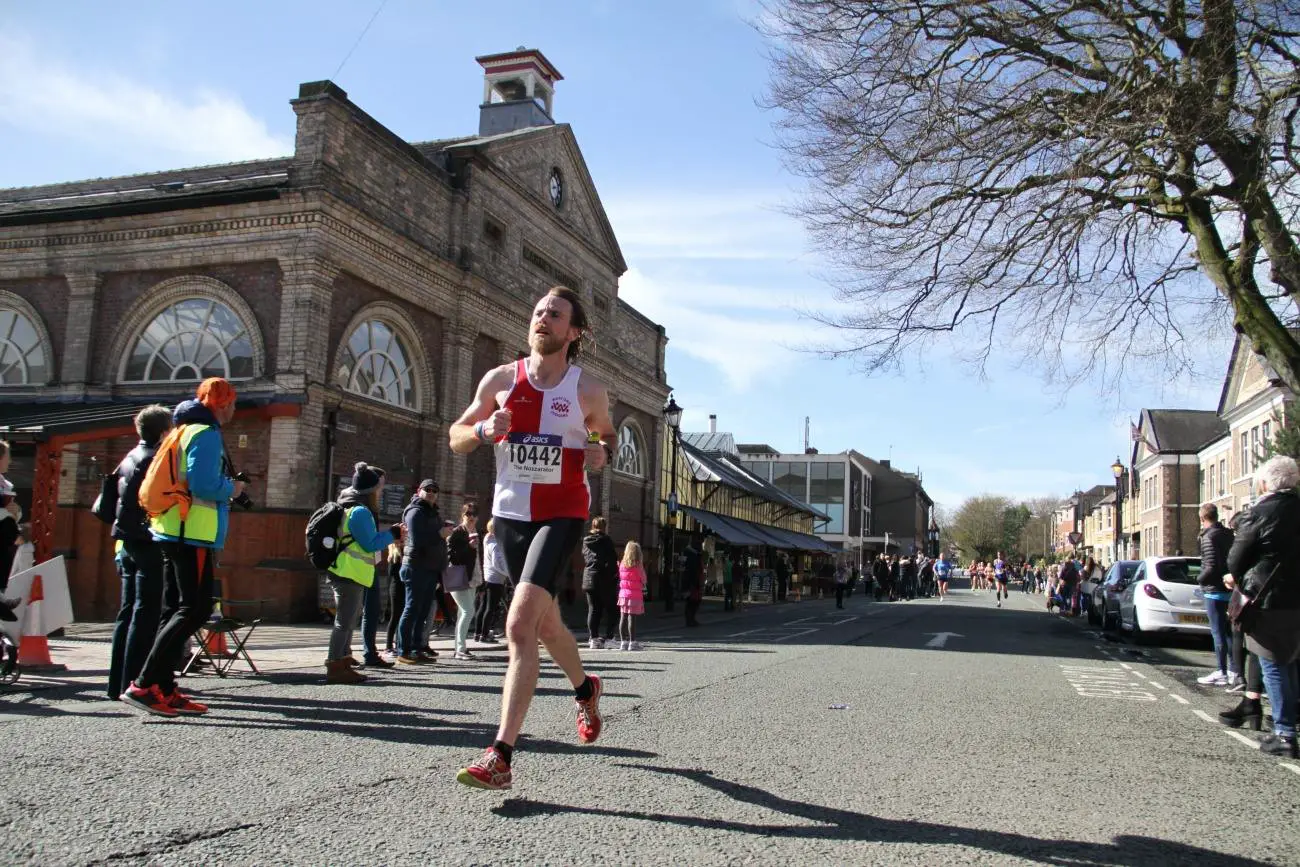 Action from this year's marathon in Altrincham