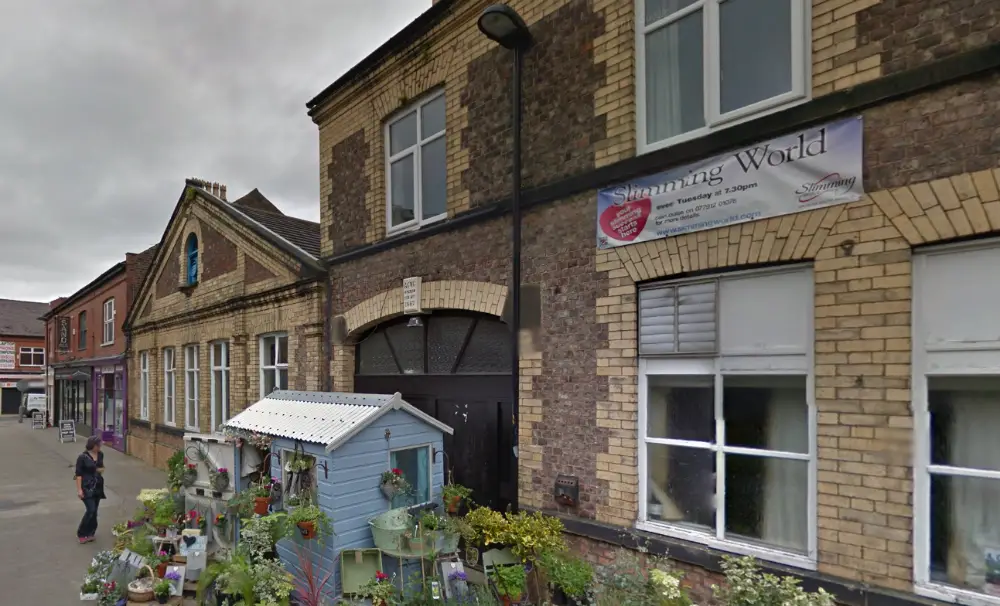 How the building looked just a few months ago