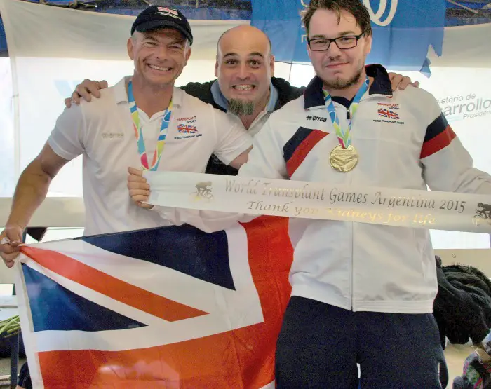 Sam at the World Transplant Games in Argentina last year