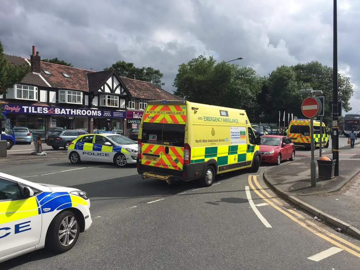 The road was closed for over an hour