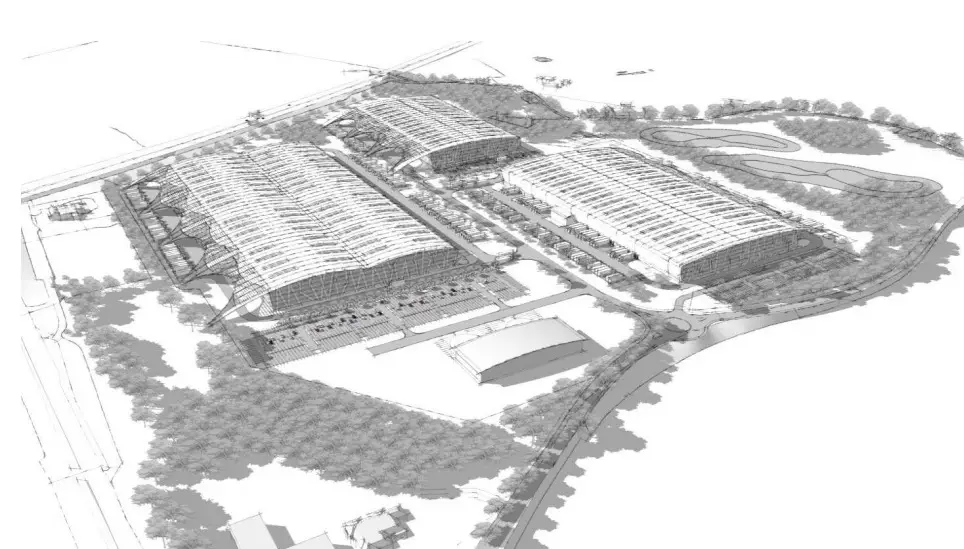 An early visualisation of the logistics hub