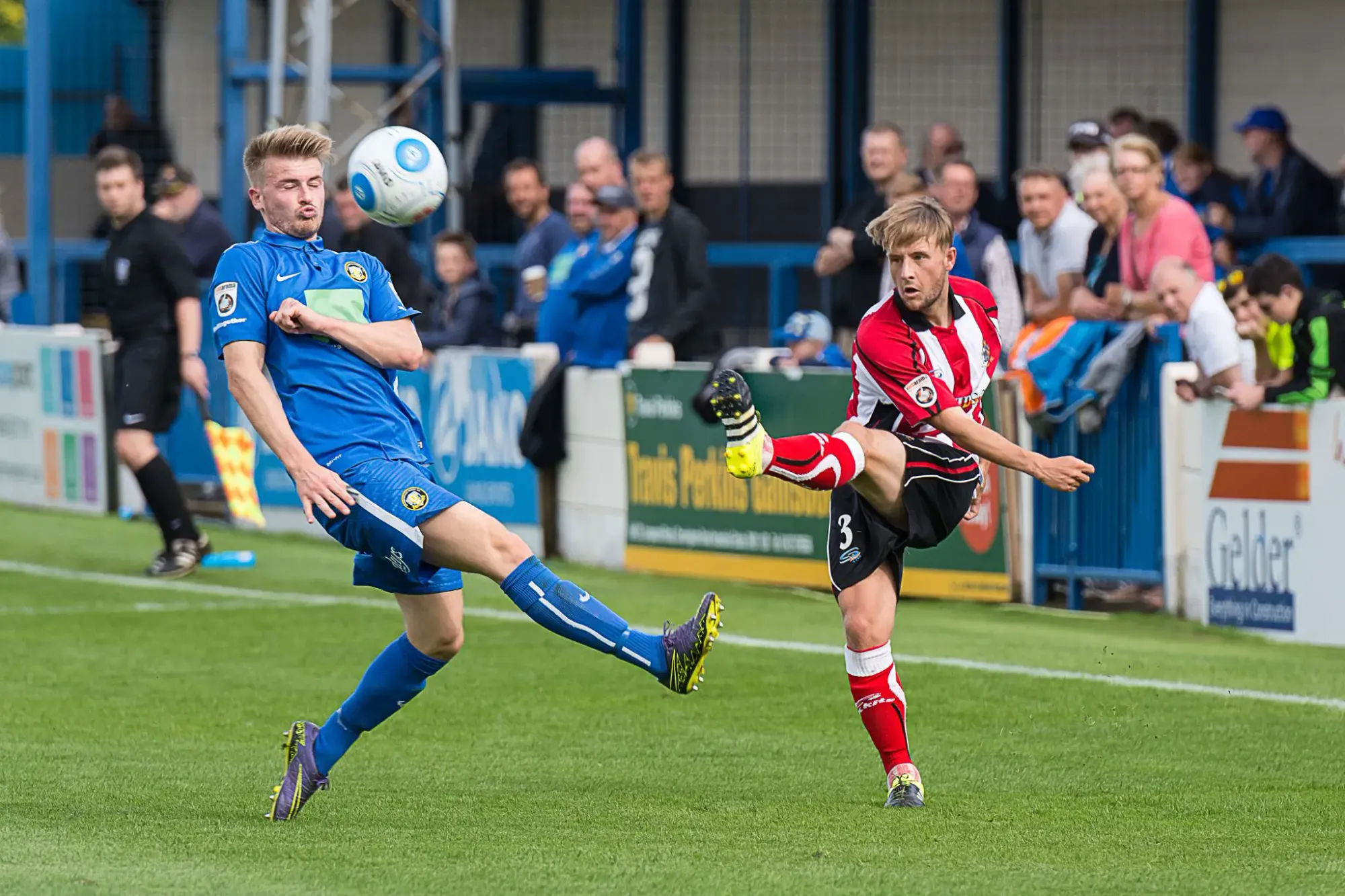 Adam Sumner crosses at Gainsborough last Saturday