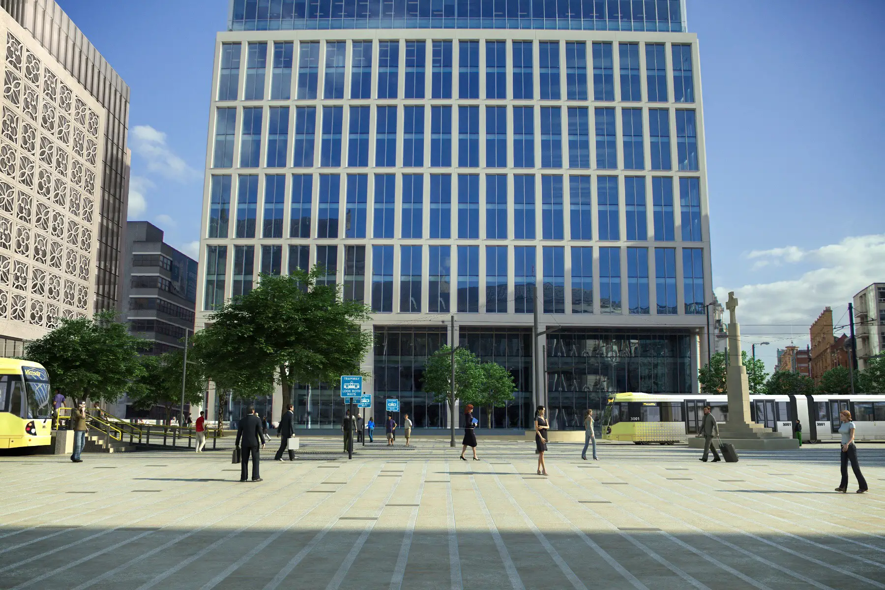 A visual showing the new-look St Peter's Square