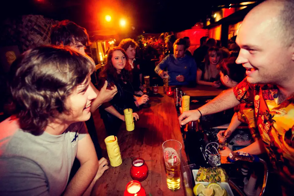 Another packed night at Trader's Tiki Bar