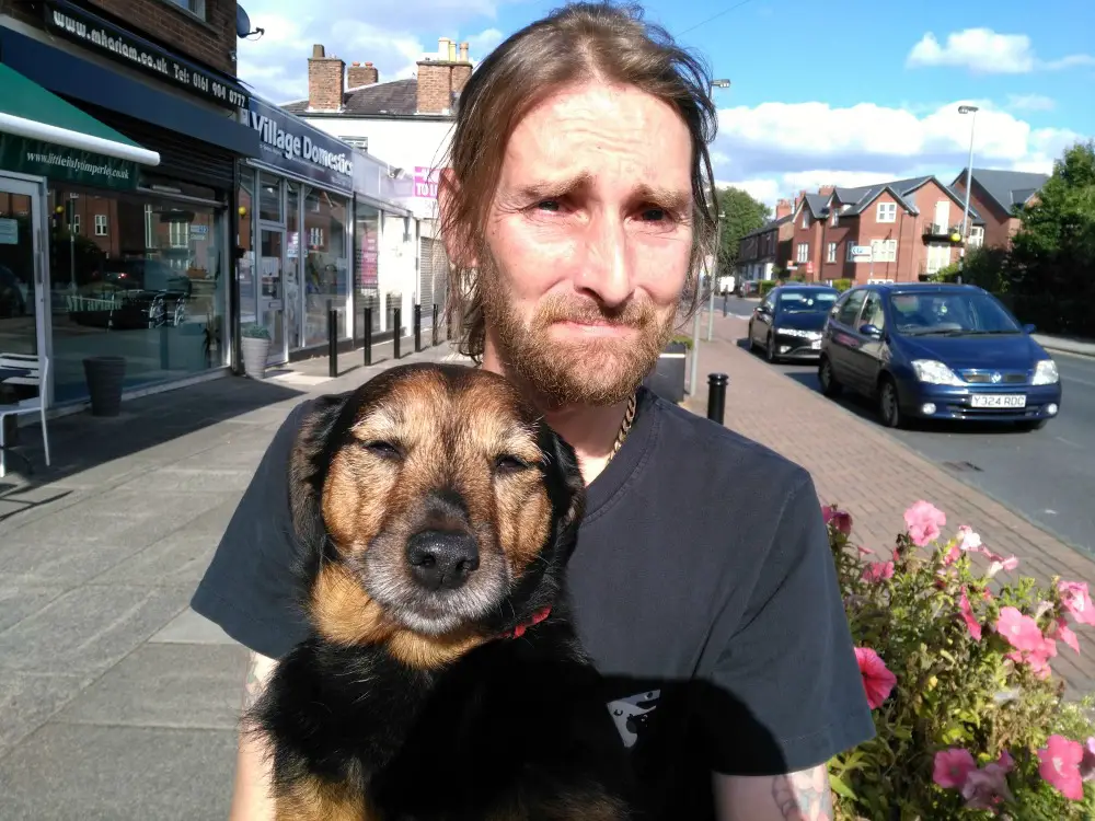 Antony with dog Molly