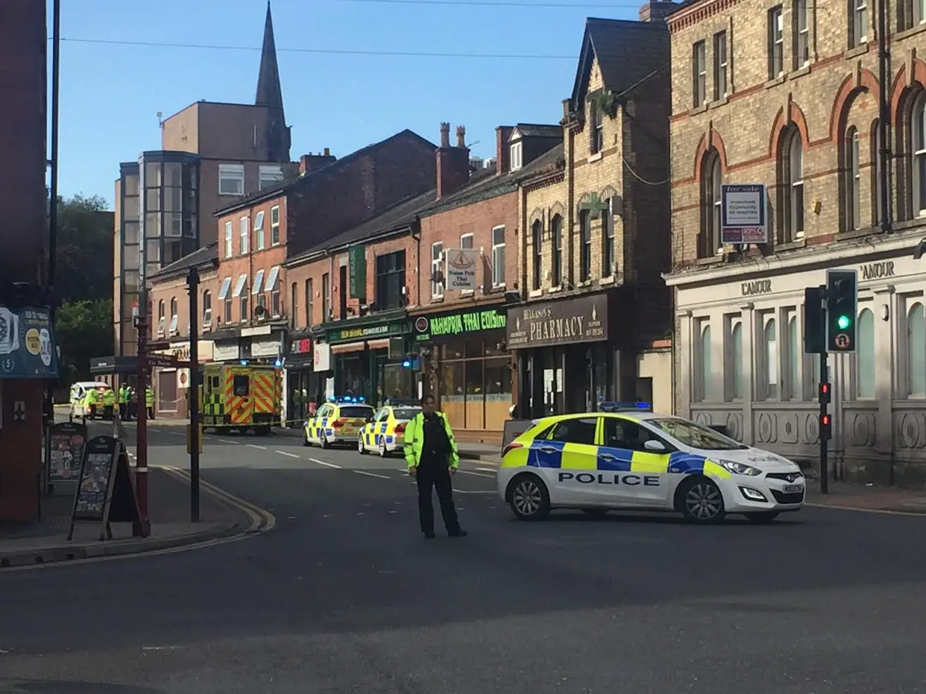 Ashley Road closed off after this morning's incident