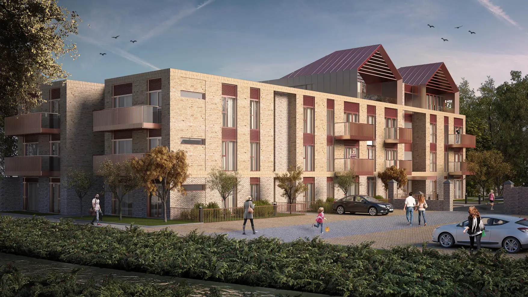 Another CGI showing the proposed Stonebrook development