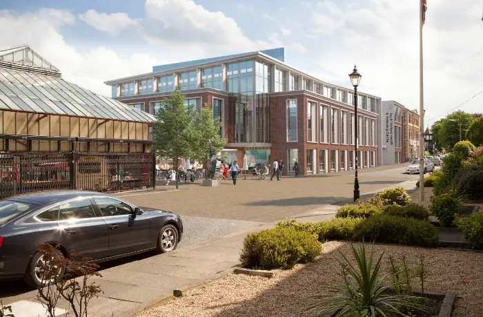 A visual of the planned development