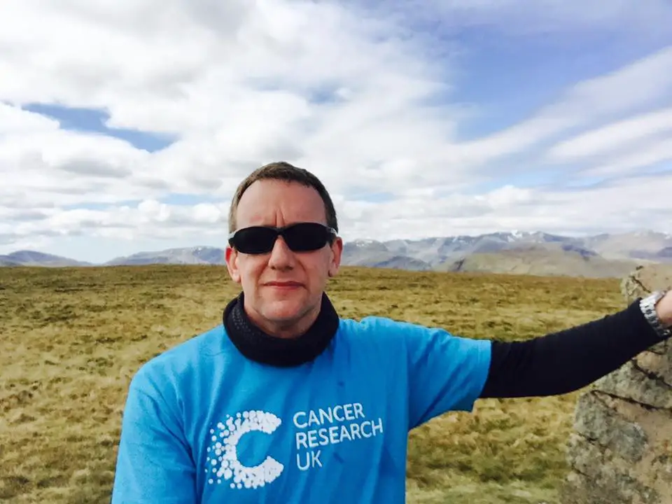 Altrincham man David Walton during one of his walks