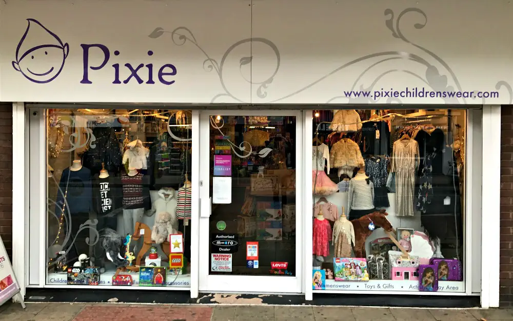 Independent boutique Pixie is located in the heart of Hale on Ashley Road