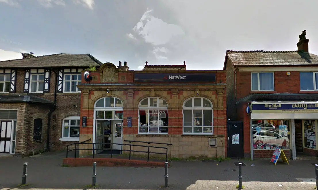 NatWest's branch on Stockport Road in Timperley