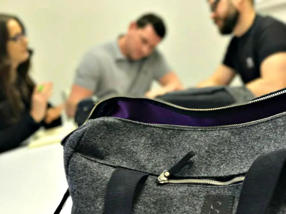 Mat discussing Both Barrels' online strategy with Julaine and Wayne from JAW Digital