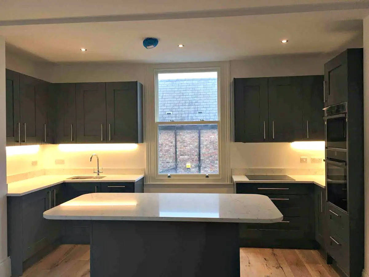 Inside one of the newly renovated apartments within Victoria House