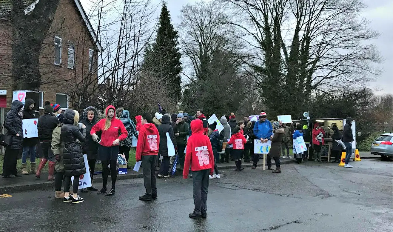 One parent claimed the protesting parents were simply a "very vocal minority"
