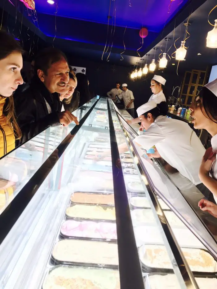 There's a huge array of ice cream on offer