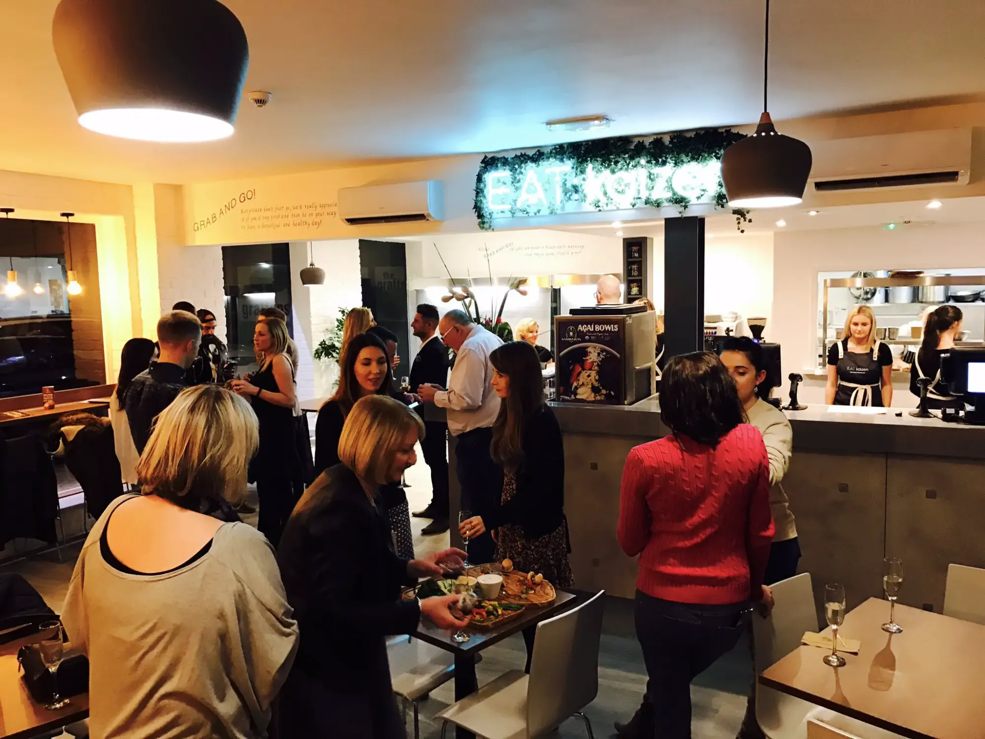 Invited guests for the launch party for EAT:kaizen