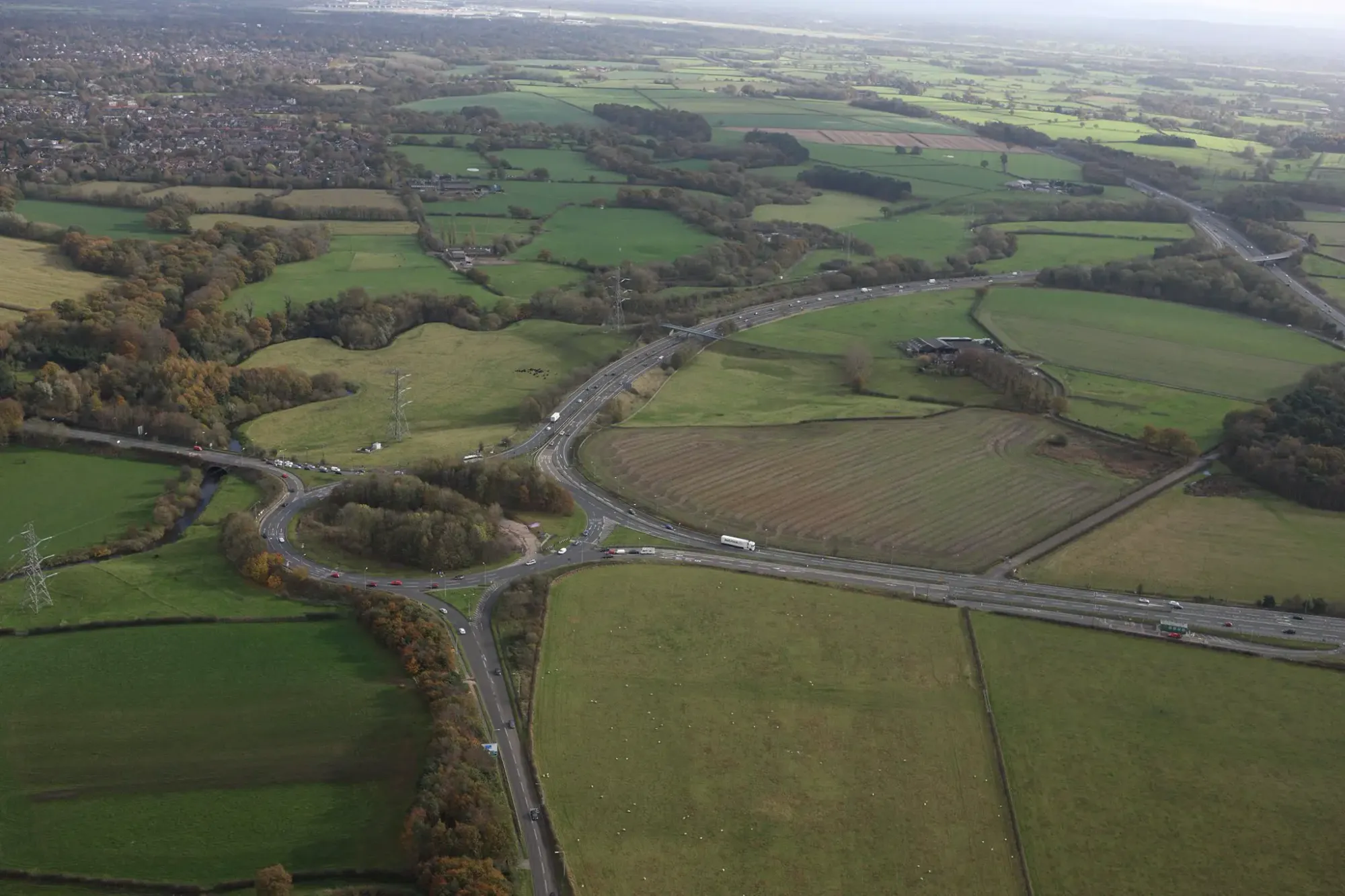 How the Bowdon roundabout looked in 2014
