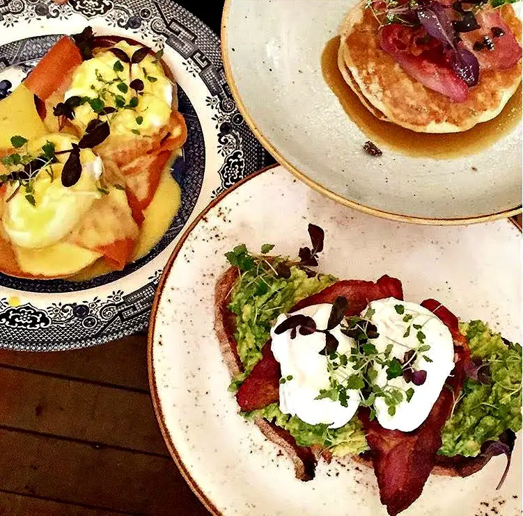 Some of the tempting dishes on the breakfast menu at Sugar Junction