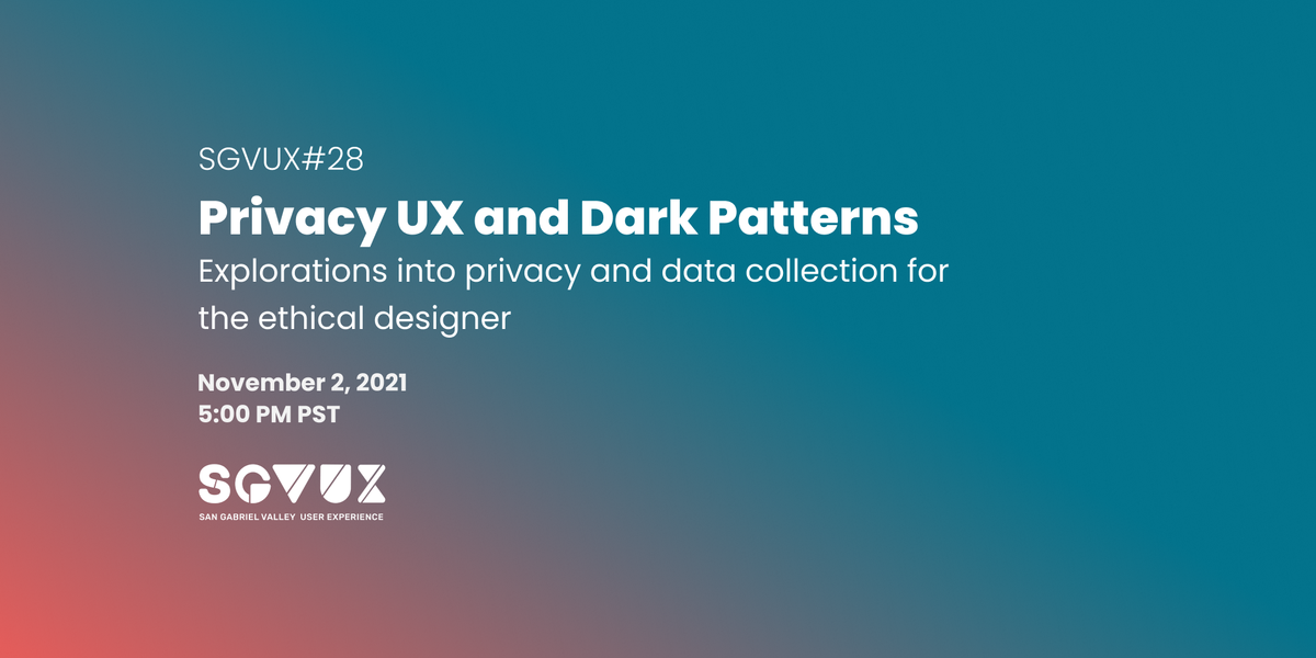 Explorations into privacy and data collection for the ethical designer