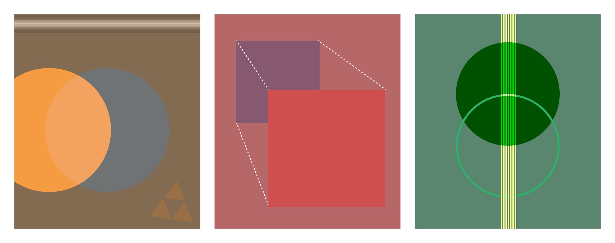 3 mcm style illustrations