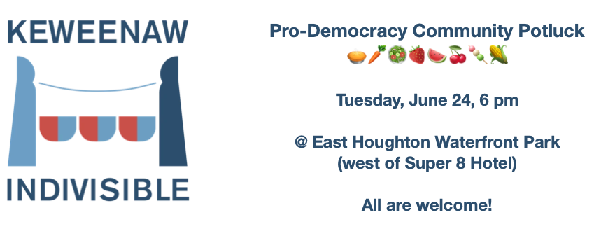 Pro-democracy Potluck: Tues