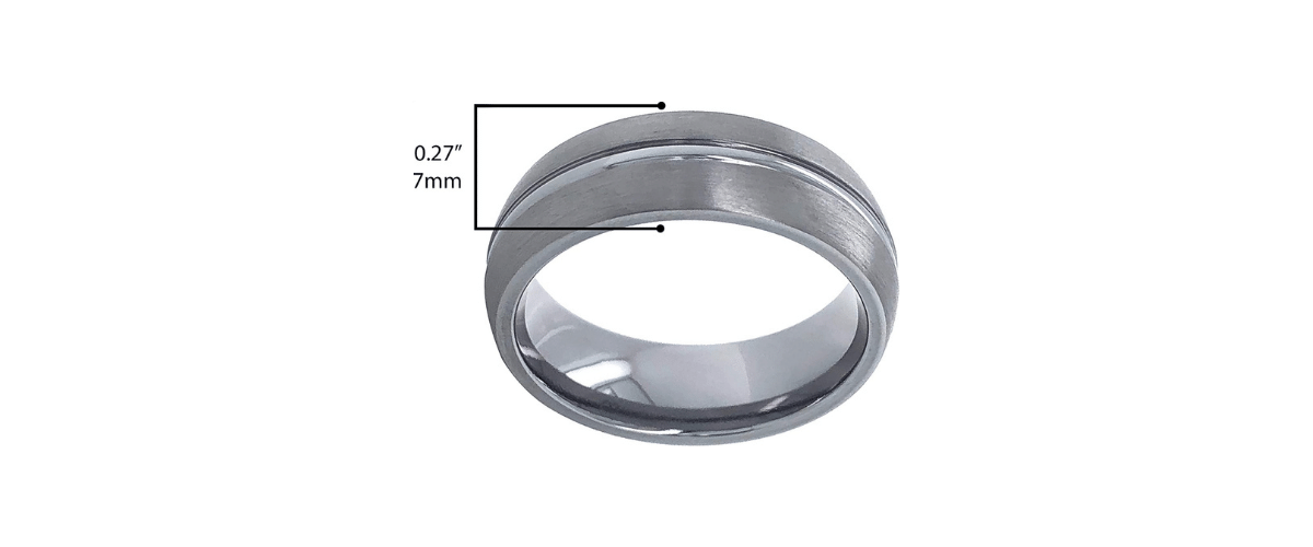                              Tantalum - Brushed Matte Wedding Band