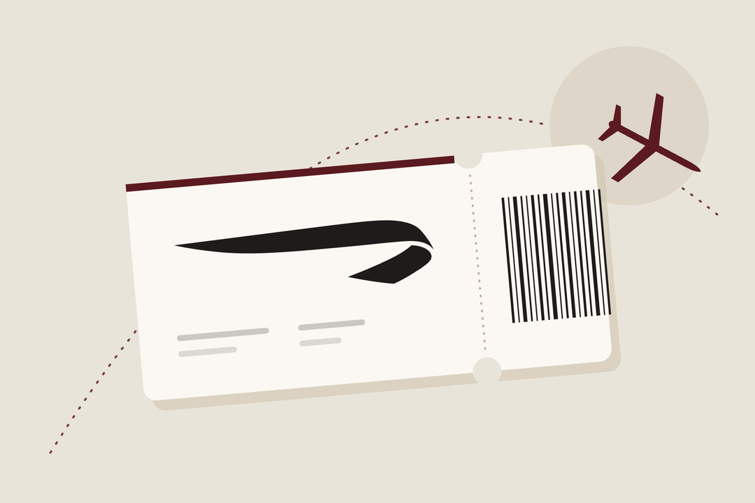 British Airways logo on a boarding pass