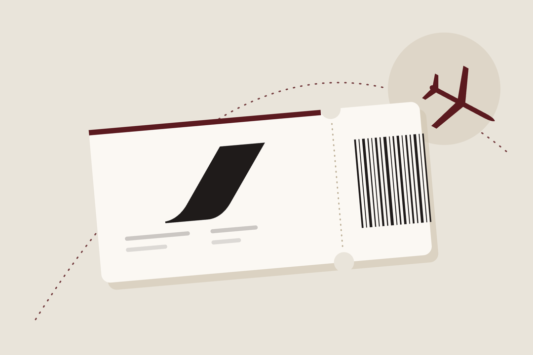 Air France logo on a boarding pass