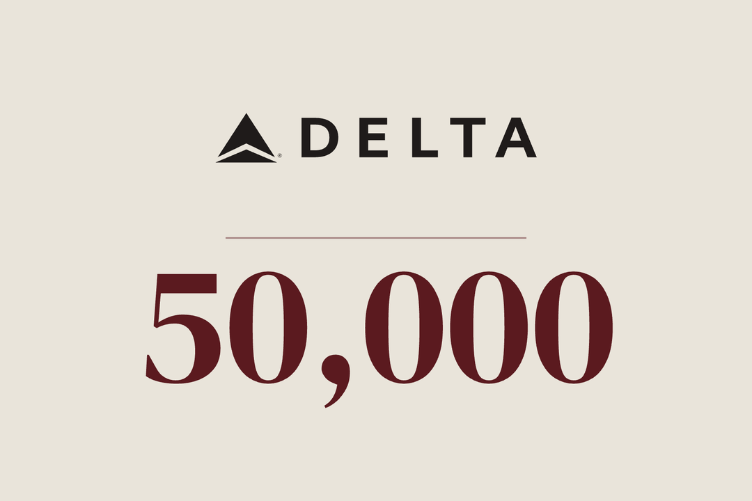 Delta logo above 50,000
