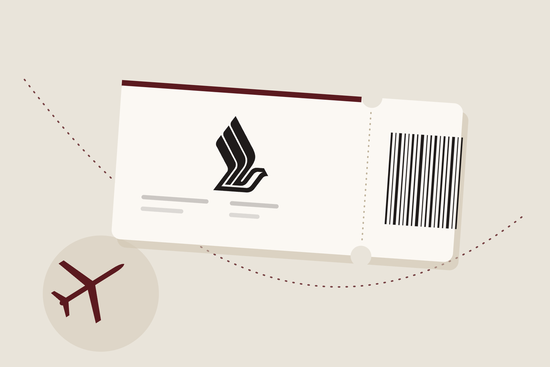 Singapore Airlines logo on a boarding pass