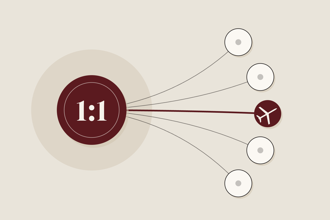 Illustration: one points hub connected to several partner programs