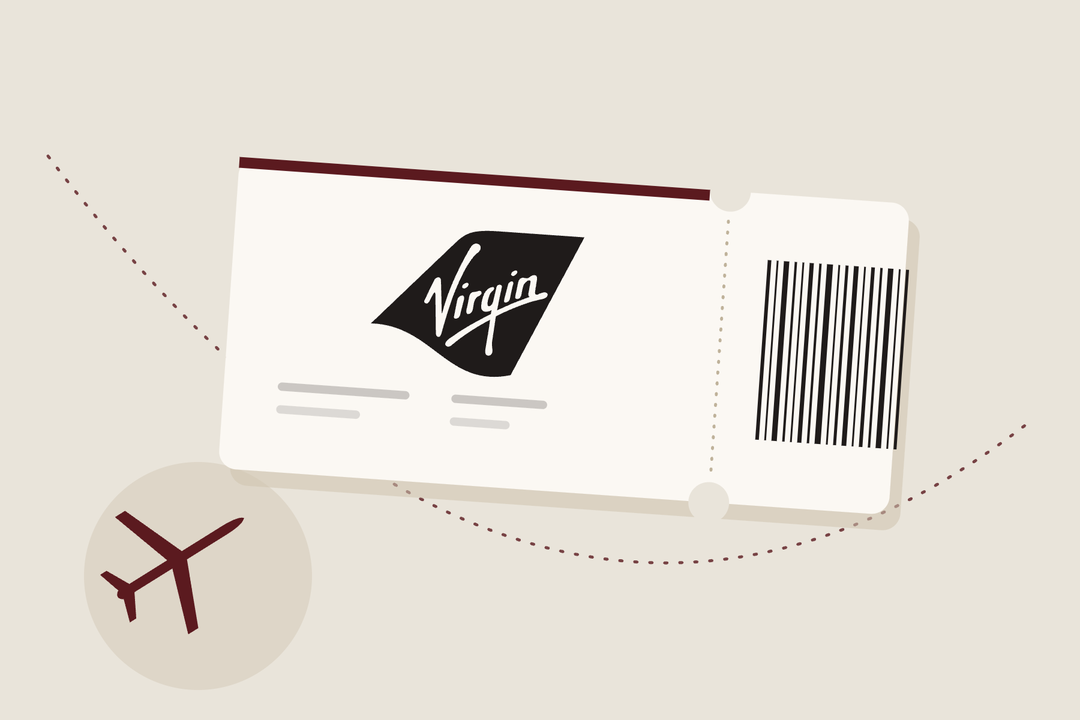 Virgin Atlantic logo on a boarding pass