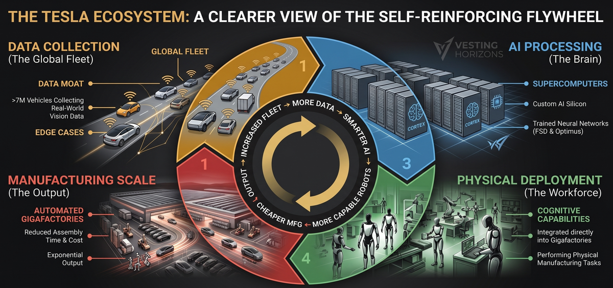 The Tesla Ecosystem: A Self-Reinforcing Flywheel