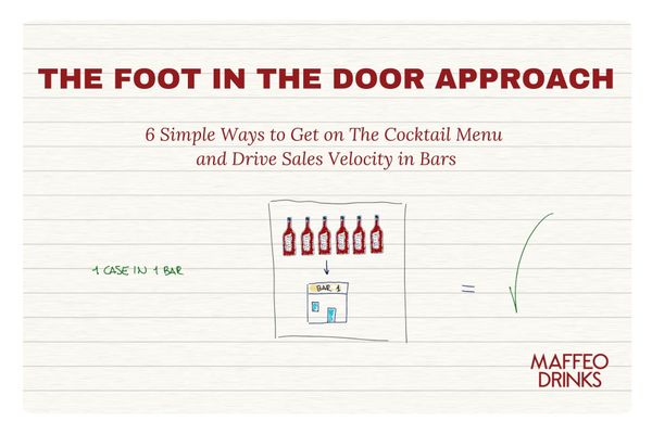 The Foot in the Door Approach: 6 Simple Ways to Get on The Cocktail Menu and Drive Sales Velocity in Bars